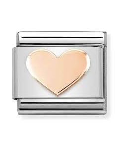 Nomination Classic Rosegold Heart 430104/37