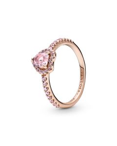 Pandora Sormus Pink Rose Gold Heart 188421C04